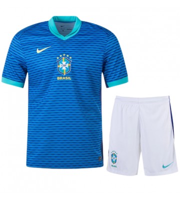 Brasilien Udebanesæt Børn Copa America 2024 Kort ærmer (+ korte bukser)